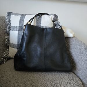 Coach Black Leather Shoulder Bag